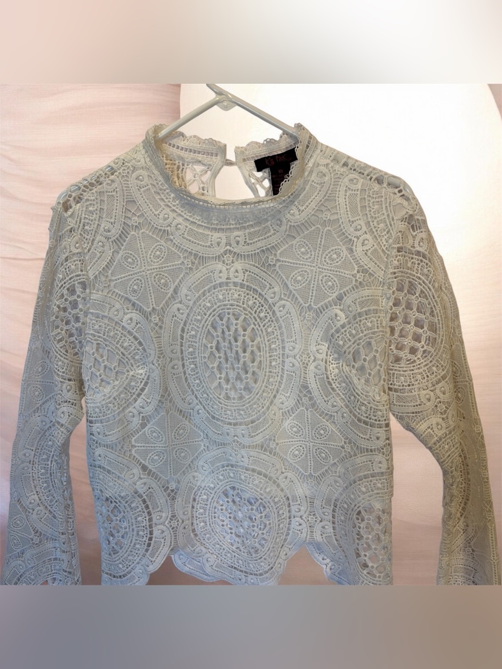 It’s Pink Lace Top. Size XL